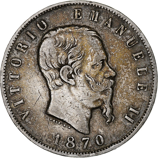 Vittorio Emanuele II, 5 Lire, 1870