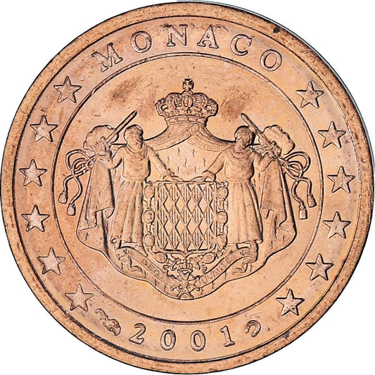 Rainier III, 2 Euro Cent, 2001