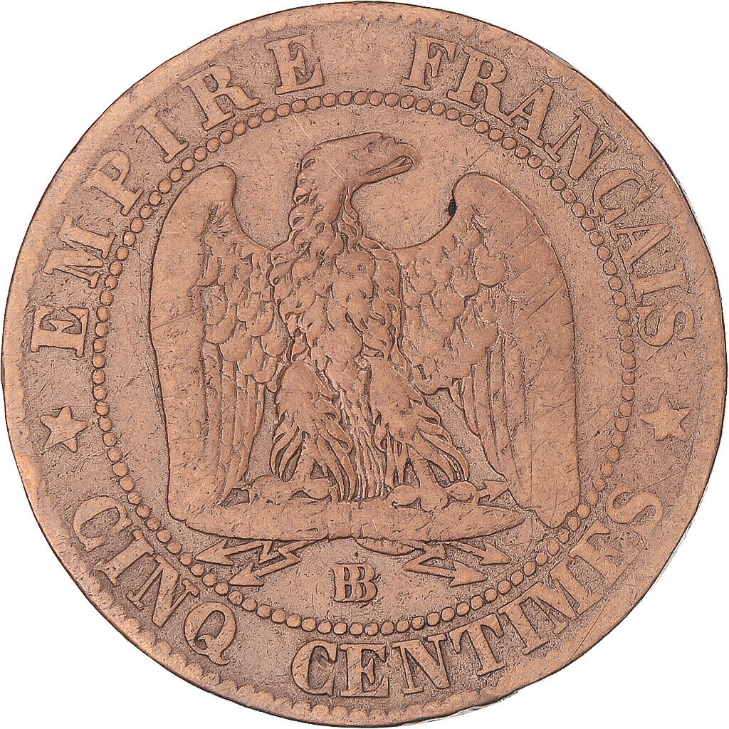 Napoleon III, 5 Centimes, 1855