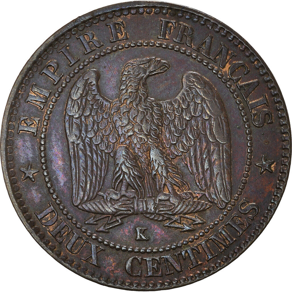Napoleon III, 2 Centimes, 1856