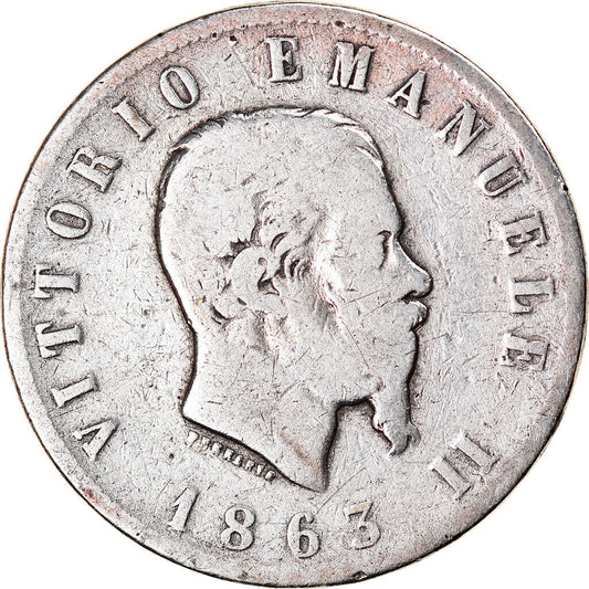 Vittorio Emanuele II, 2 Lire, 1863