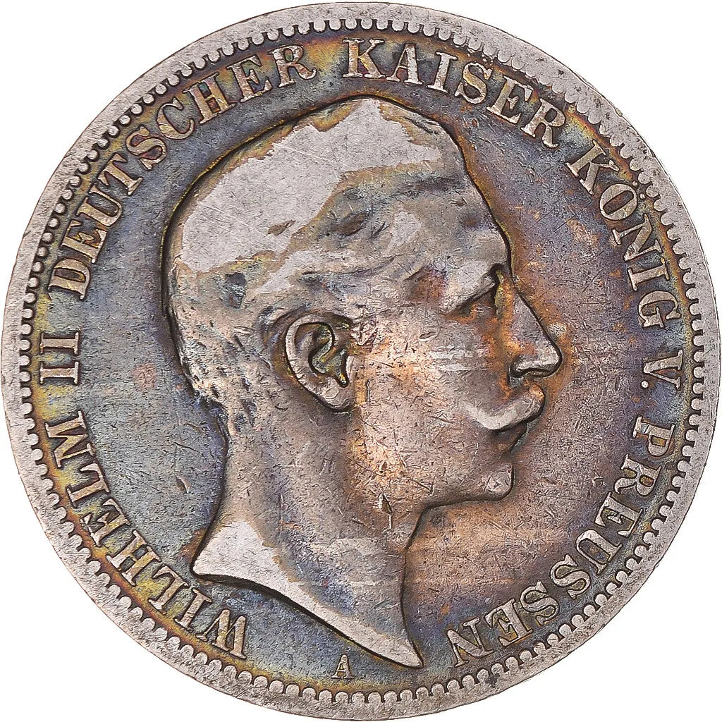 Wilhelm II, 3 Mark, 1909
