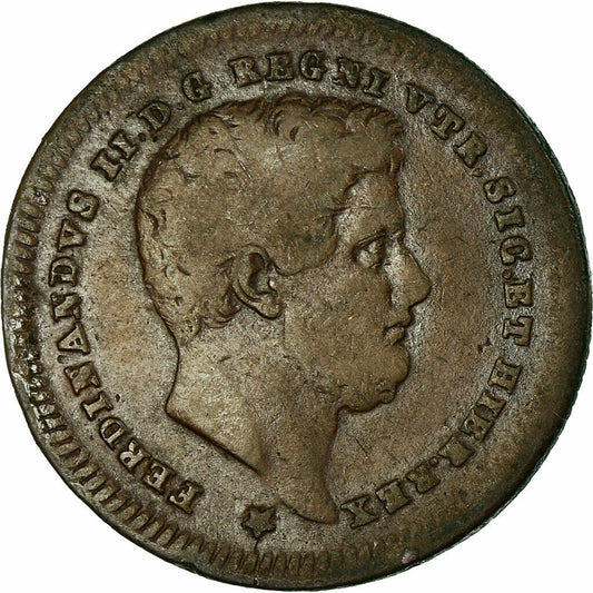 Ferdinando II, 2 Tornesi, 1843