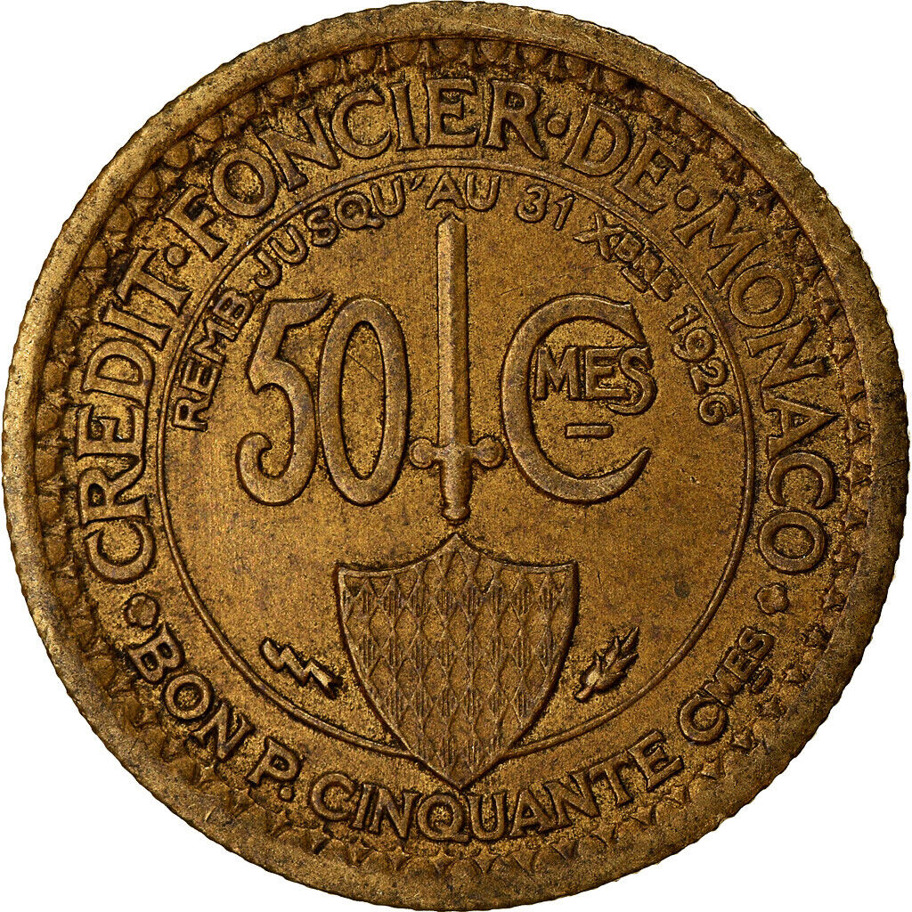 Louis II, 50 Centimes, 1924