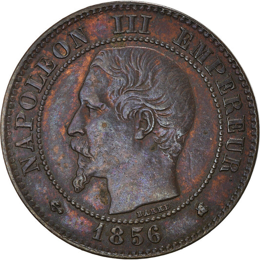 Napoleon III, 2 Centimes, 1856
