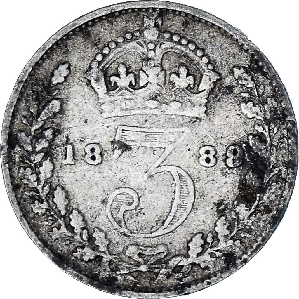 Victoria, 3 Pence, 1888