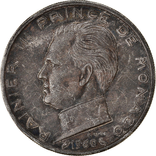 Rainier III, 5 Francs, 1960