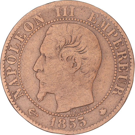 Napoleon III, 5 Centimes, 1855